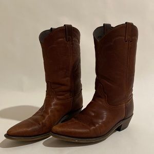 Genuine Brown Leather Cowgirl boots size 10 Extremely soft and comfortable